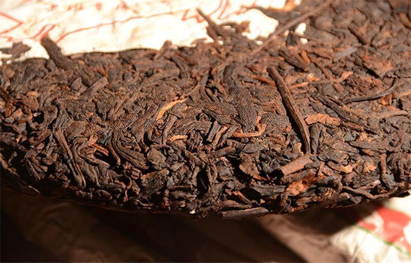 357g Ripe Pu-erh Tea Cake Aged Yunnan Compressed Dark Tea Smooth Rich