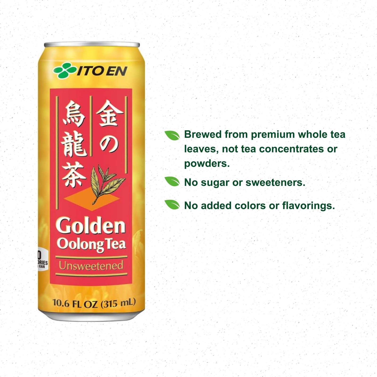 Golden Oolong Tea Unsweetened Healthy Refreshing Drink Beverage 10.6 Oz 12 PCS
