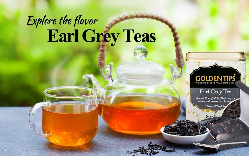 Bigelow & Golden Tips Earl Grey Tea Pods 18 Count & Loose Leaf Bergamot Tea