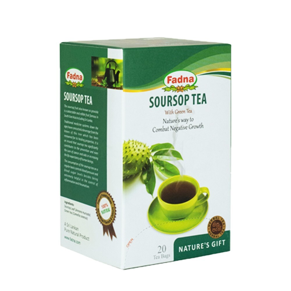 Fadna Soursop Tea Graviola, Annona muricata, Guanabana Unisex Ayurvedic Drink