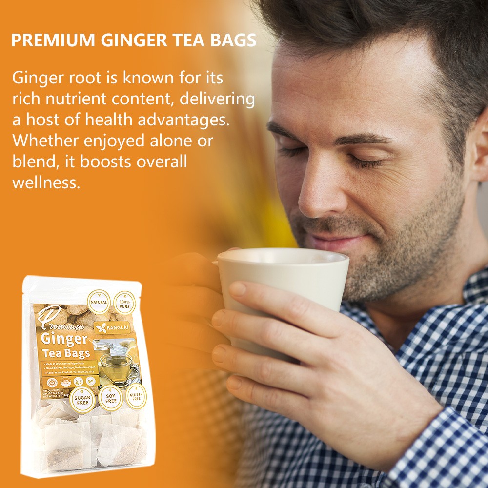 Ginger Tea Bags Warms The Body Dispels Cold Promotes Digestive Health 120 Bag