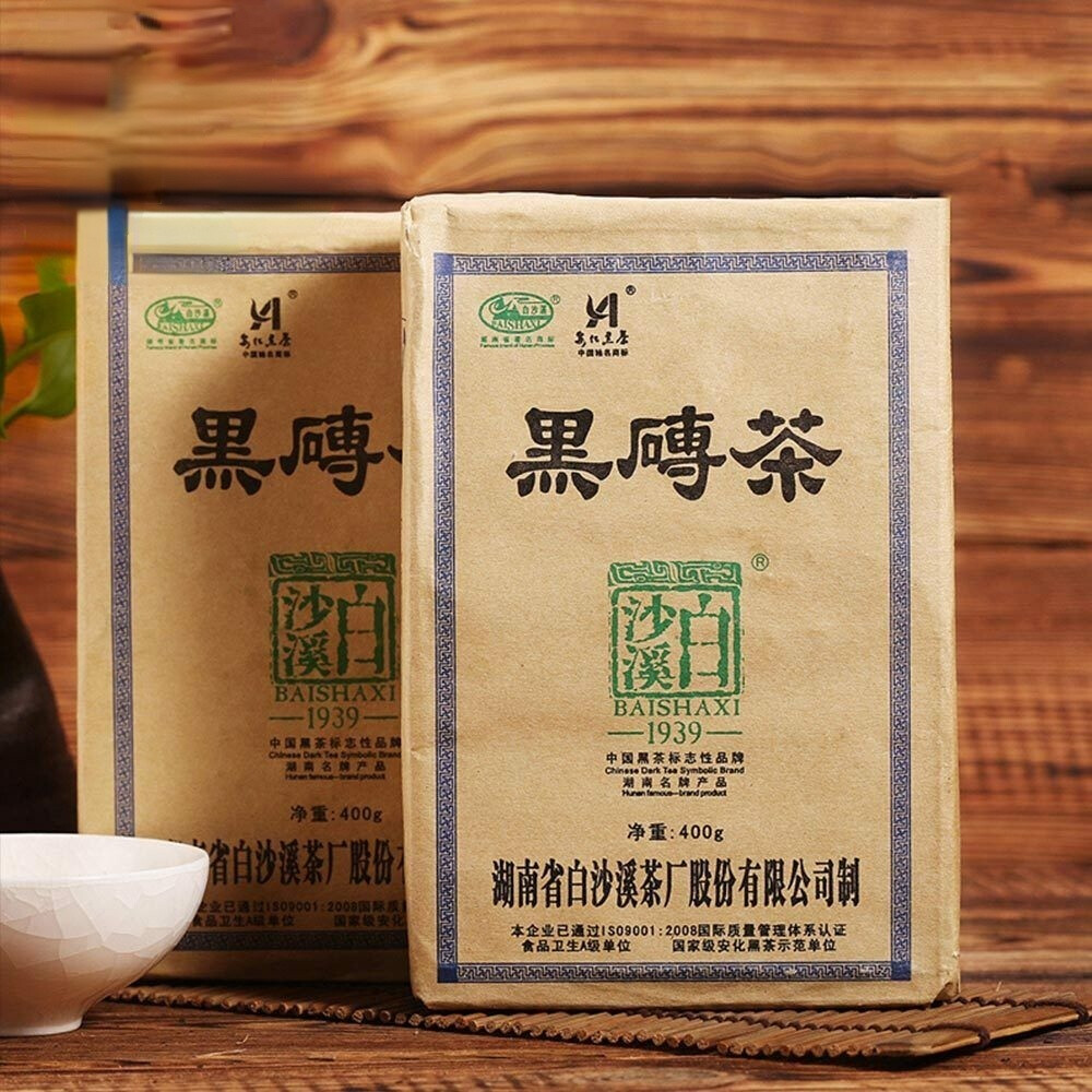 Natural Anhua Dark Tea Brick Herbal Energy Tea 400g