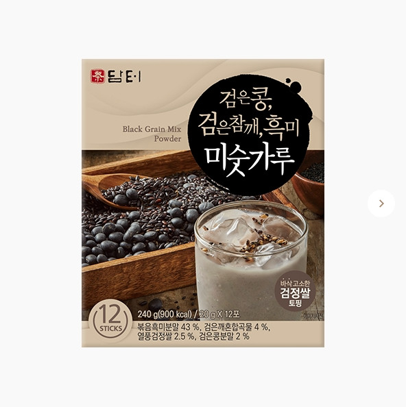 Damtuh black bean black sesame black rice misugaru korean grain latte K-food