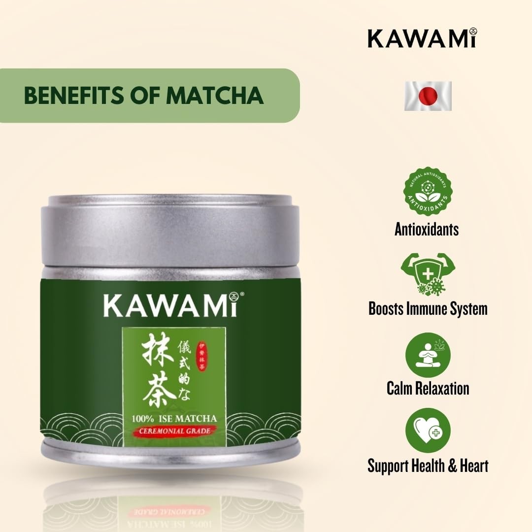 100% Japanese Ise Matcha Ceremonial Grade – (30g/1.06oz)