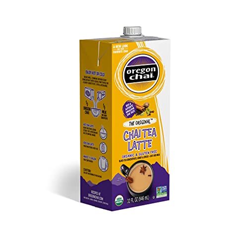Oregon Chai Original Chai Tea Latte Concentrate 32 Fl Oz Pack of 6