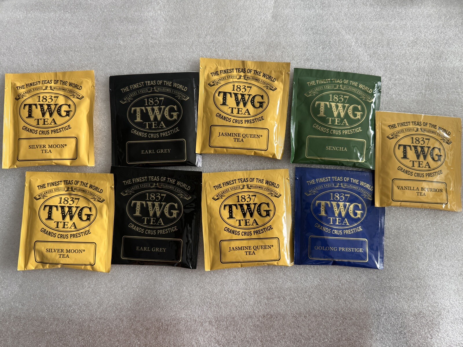 9 Mixed Assortment 1837 TWG Tea Bags. Fresh. Great Selection For Your Tea Time