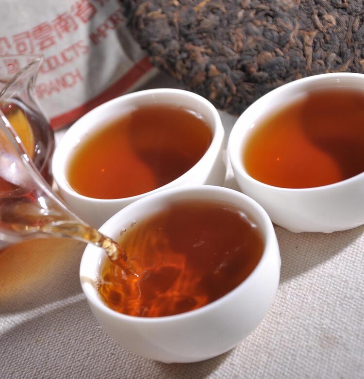2002 Yr Yunnan CNNP Zhongcha Ripe Cooked Pu’er Puer Puerh Pu-erh Tea Cake 357g