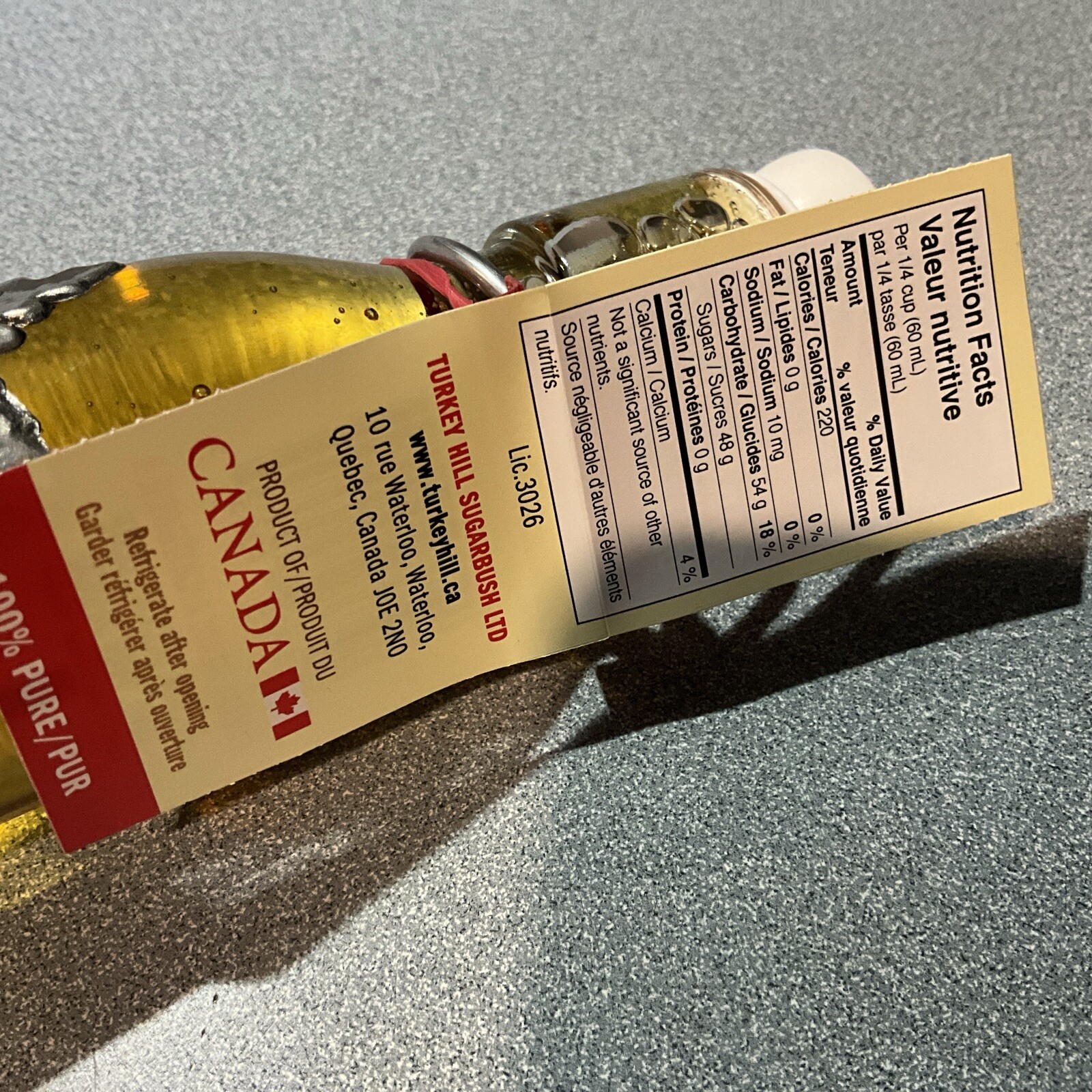 Turkey Hill Maple Sirop / Super Premium Maple From Canada 100 Ml Bottle FREE SH