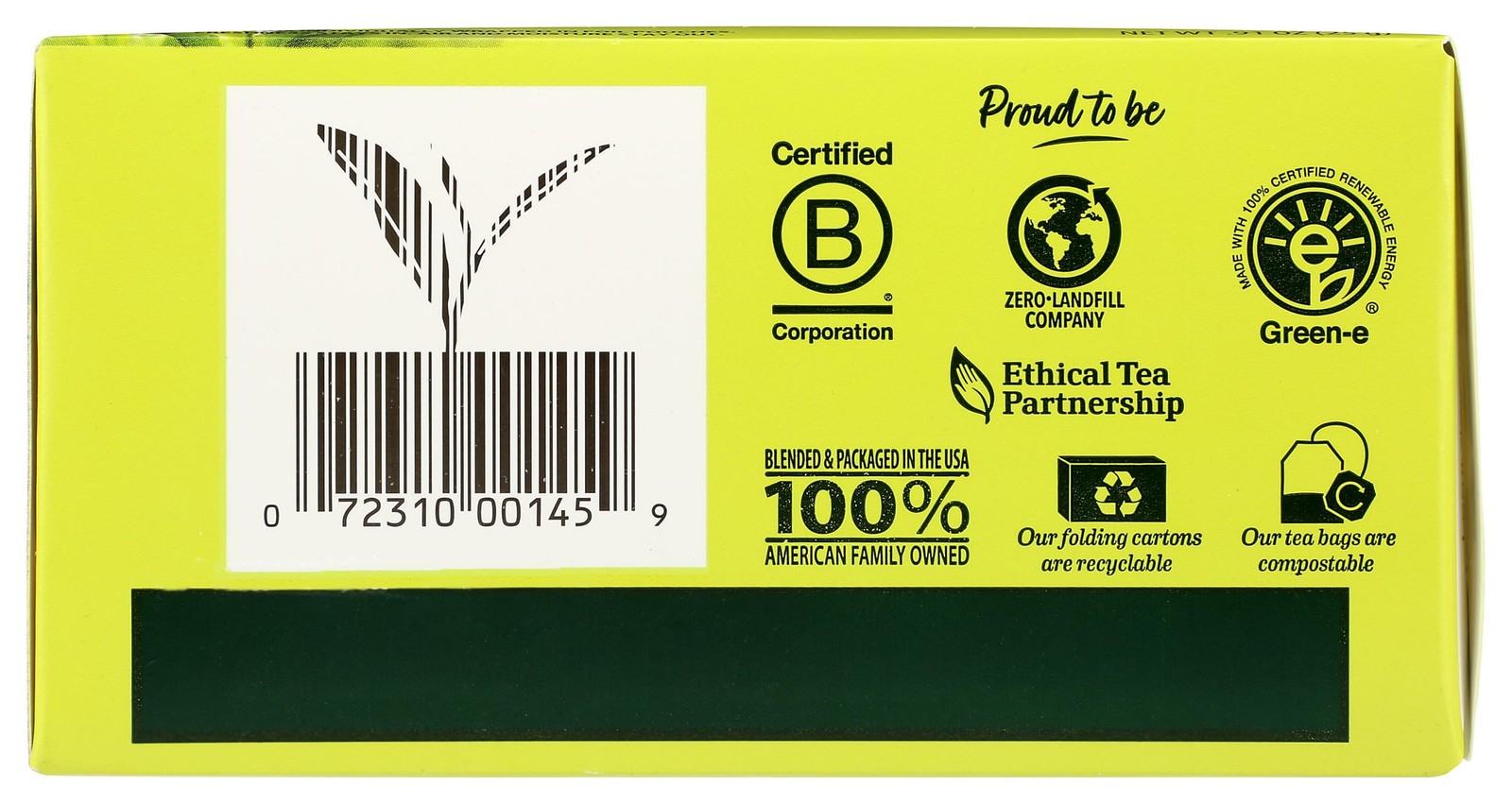 BigelowTea Green Tea With Lemon (Caffeinated), 20 Count 20 (Pack of 1)