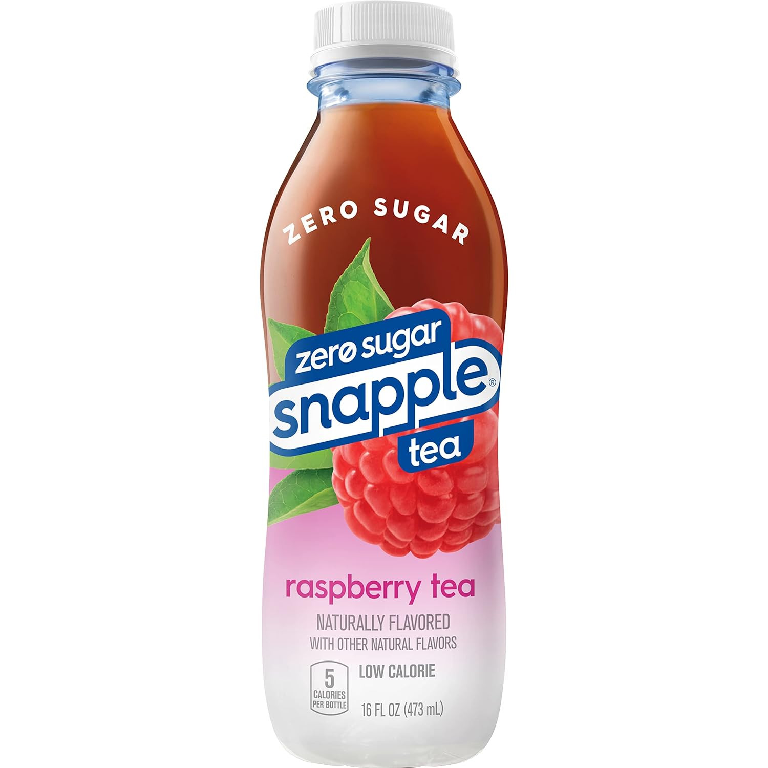 Zero Sugar Raspberry Tea, 16 Fl Oz Recycled Plastic Bottle, Pack of 12