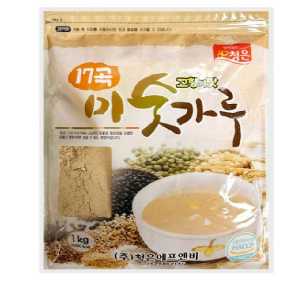 Korean 17 Roasted Grain Powder (Misugaru) – 2.2 lb Traditional Mixed Grains Tea