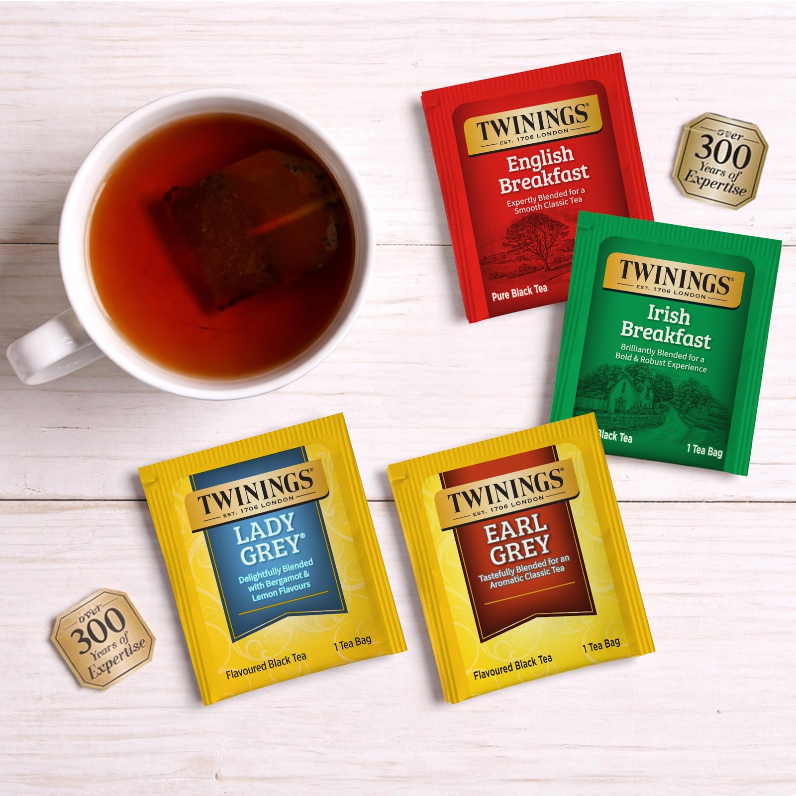 Twinings Tea Bag Sampler, Assortment Variety Pack (20 Count), 20 20 Count