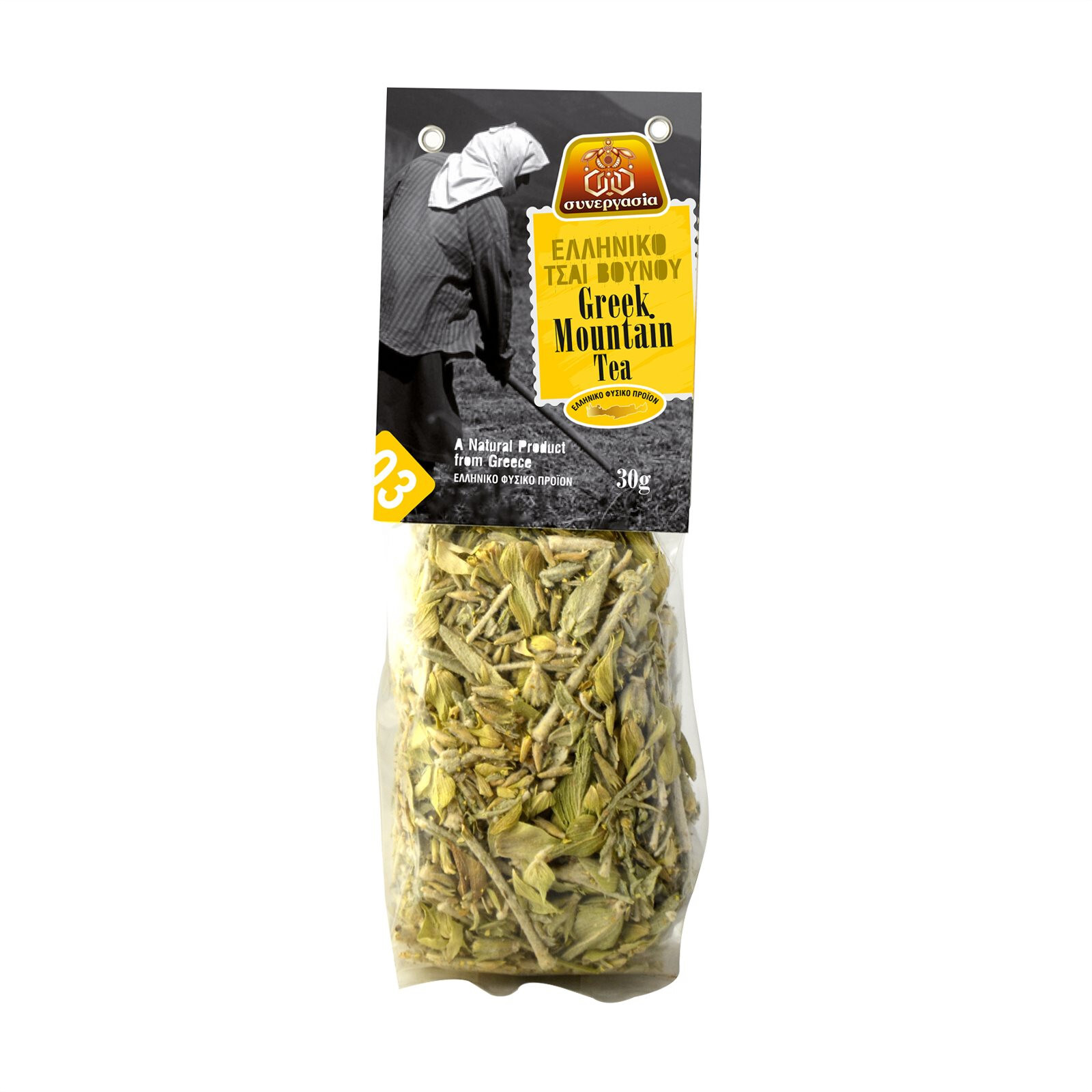 Greek Mountain Tea Crete , a natural product from Greece-Synergasia 30g