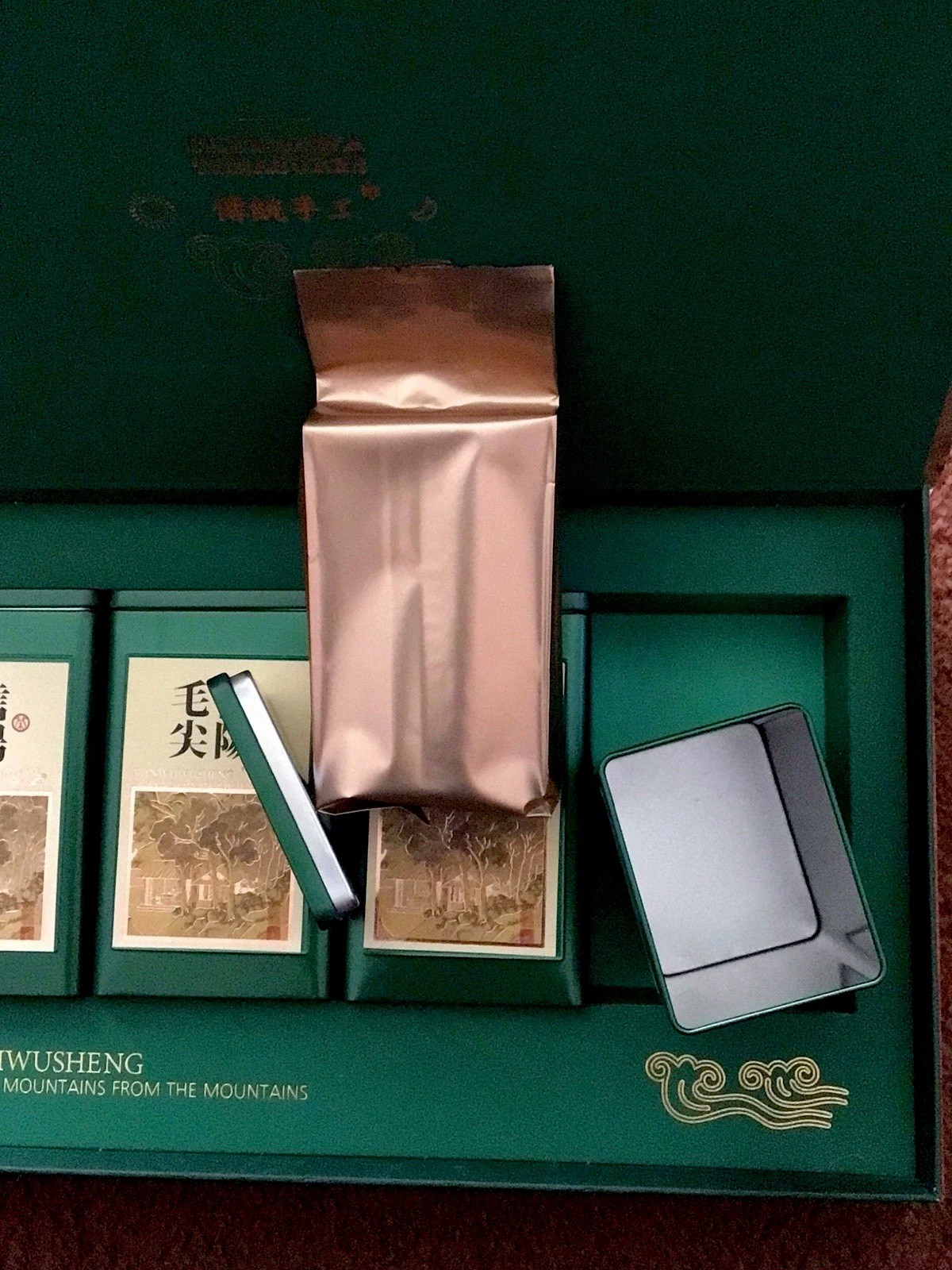 RARE Chunghwa Treasures Xinyang Maojian Green Tea Premium Gift Box Set – 4 Tins