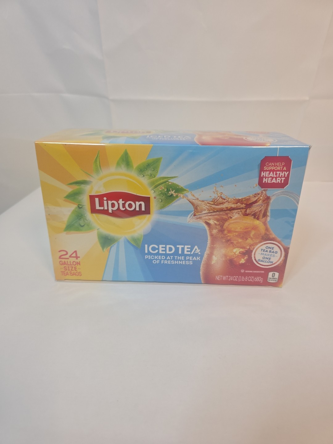 Lipton Iced Tea Bags Gallon Size 24 Total Tea Bags Sealed EXP 6/2028