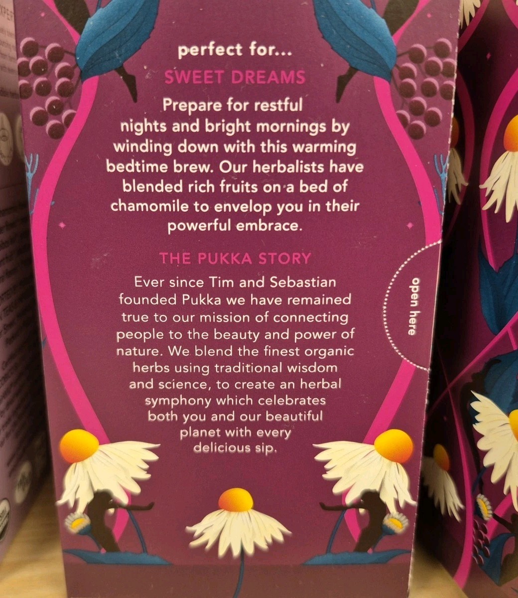 Pukka Organic Herbal Tea Night Time Berry Chamomile 4 Boxes