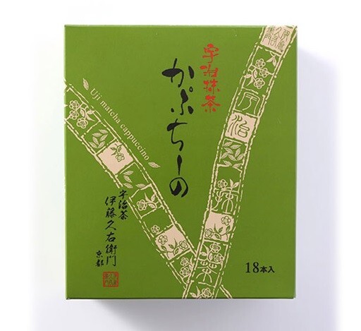 Ito Kyuemon Kyoto Uji Matcha Green tea Cappuccino powder 12g x 18 sticks Japan