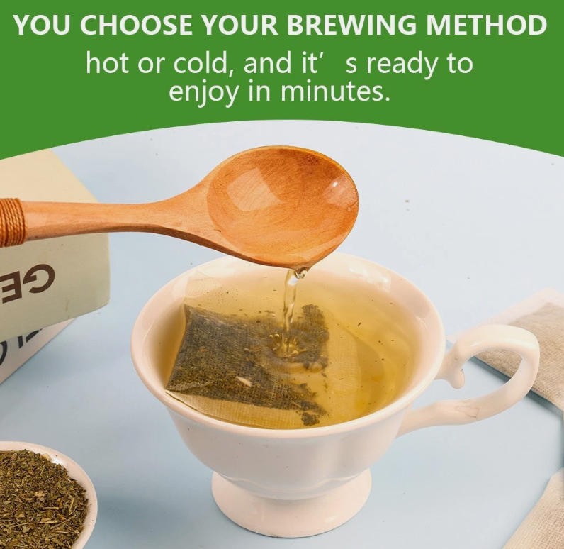 Moringa Tea Bags (50) Pure Organic All-Natural – Caffeine-Free UK Herbal Tea