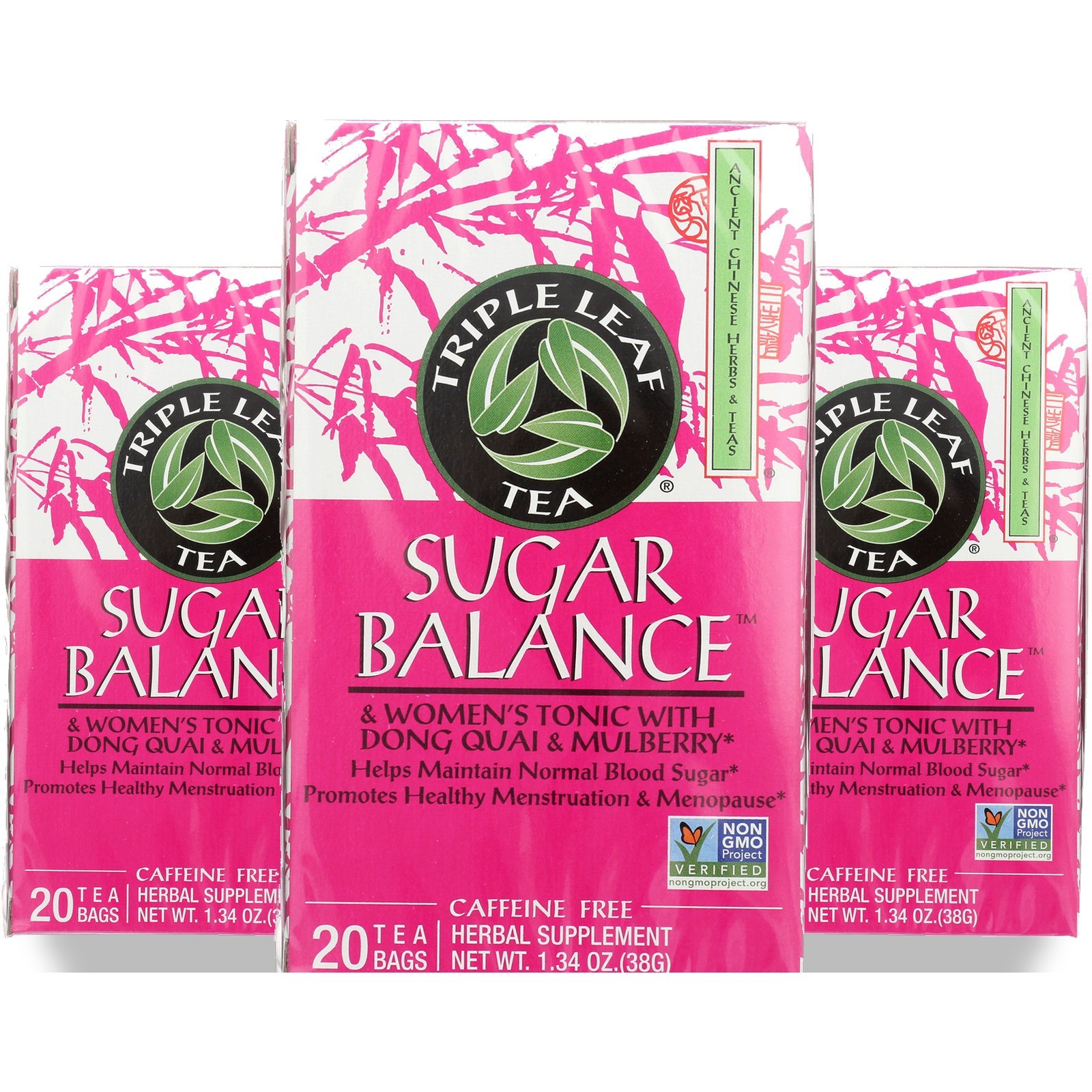 Triple Leaf Tea Sugar Balance Women’S Herbal 20 Bags Supplement 3 Pack