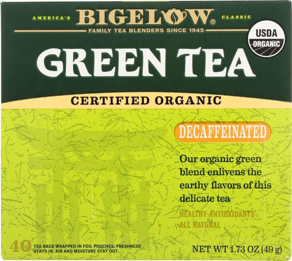 (Pack of 6) Bigelow Tea Decaf Green Tea Bags 40 Count Each 1.73 Oz