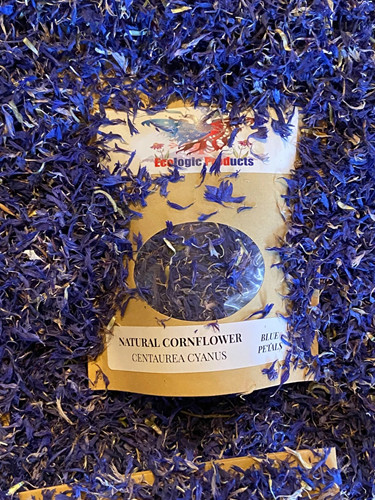 Eco Prod Cornflower Petals Blue European Natural 8 Ounce Bag