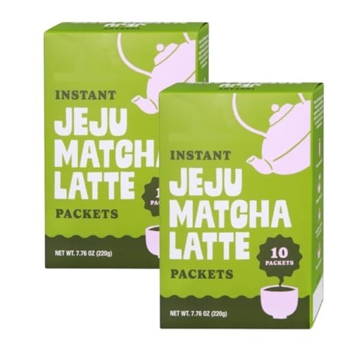 Matcha Latte Instant Packets – 10 Packets, 7.76 oz (220g) – 2 Count, Creamy Drin