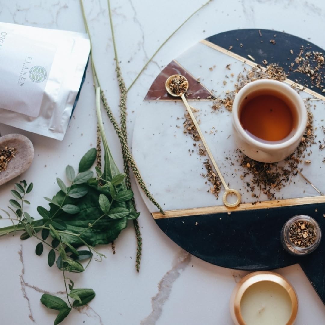 Organic Herbal Lung Tea for Respiratory Support with Mullein and Ginger