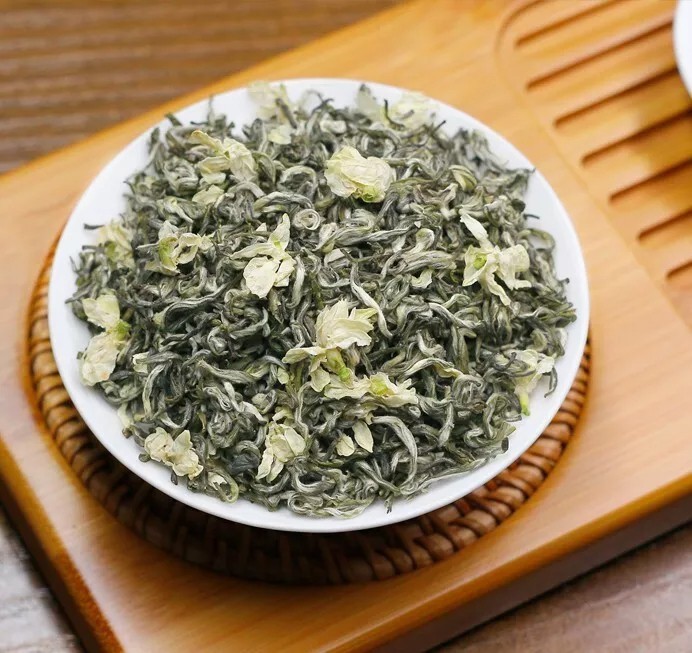 1000g Bi Tan Piao Xue green Tea,sichuan Snowflakes Jasmine Flower green tee