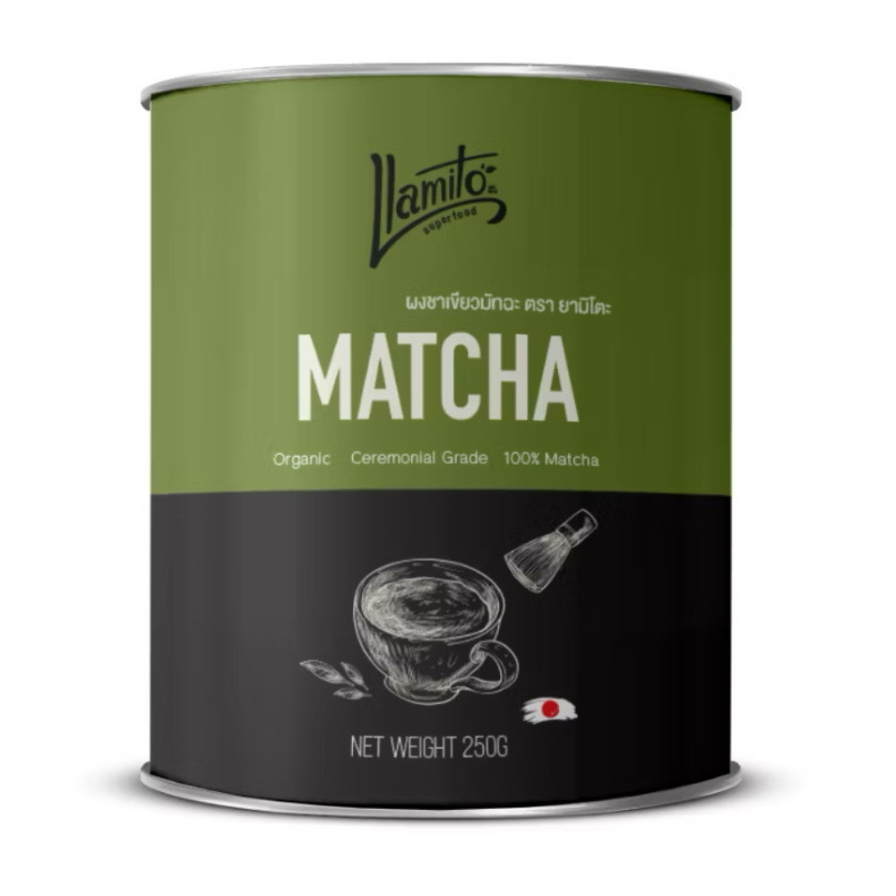 Llamito 100% Organic Matcha Powder Green Tea Ceremonial Grade Healthy Drink 250g