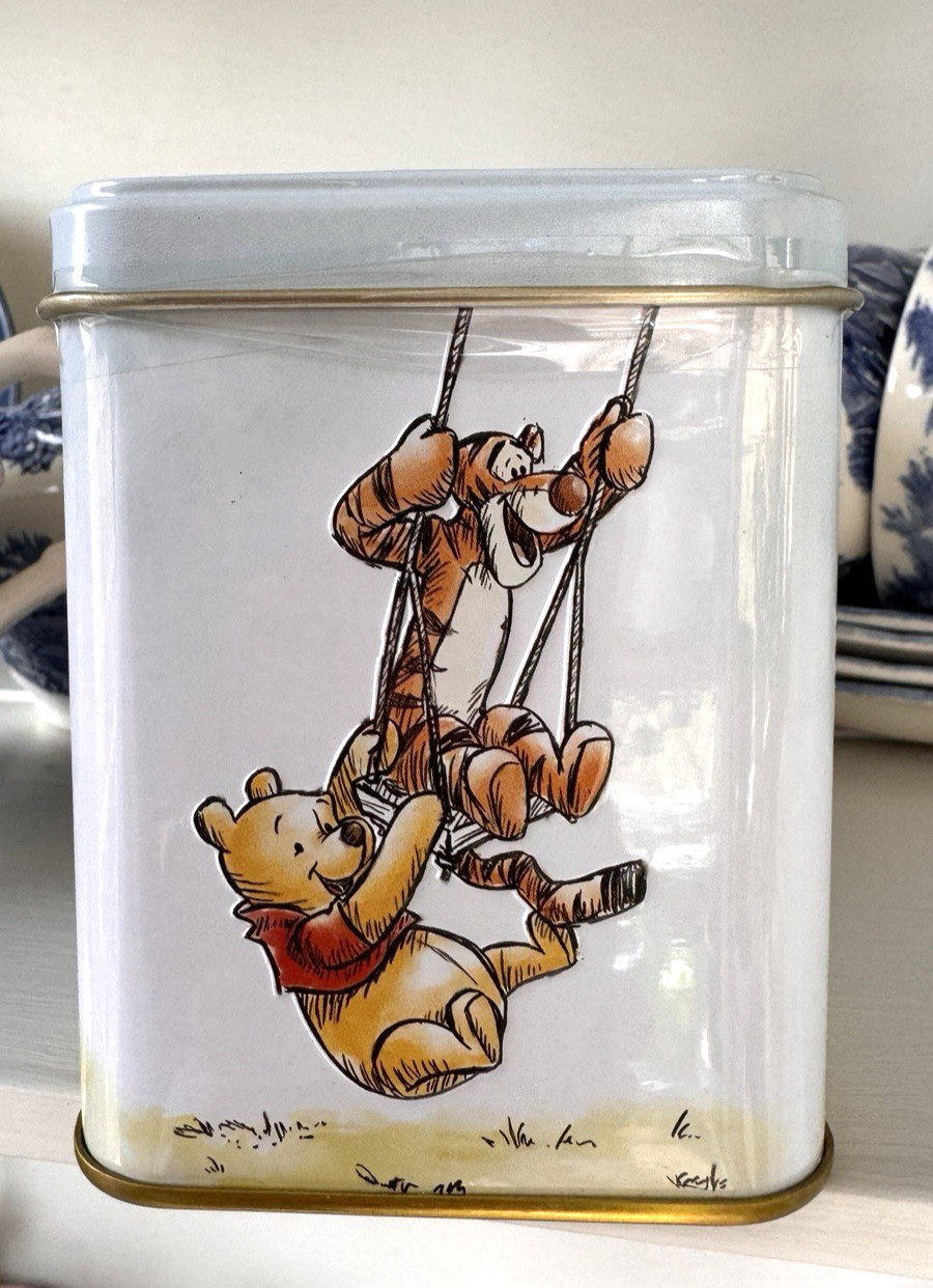 Winnie the Pooh Tea Caddy Tin with 40 English Breakfast Teabags- Made in England