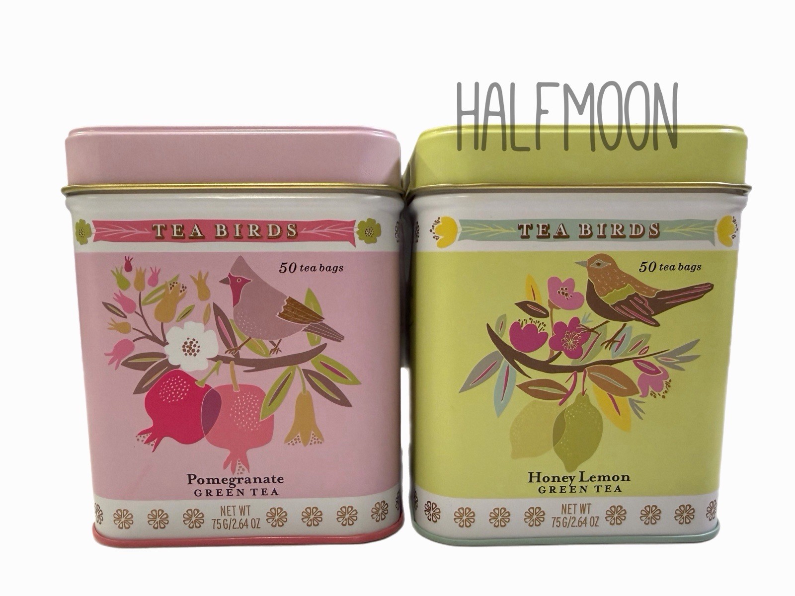 Tea Birds Pomegranate & Honey Lemon Green Tea Set