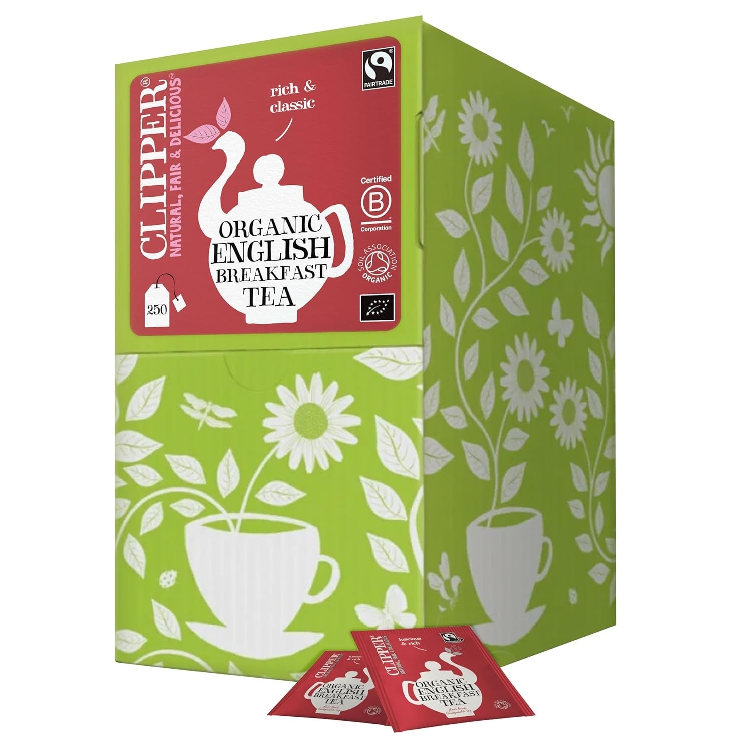 Organic Decaf Plant-Based Decaffeinated Black Tea Great Over Ice 1 Pack 80