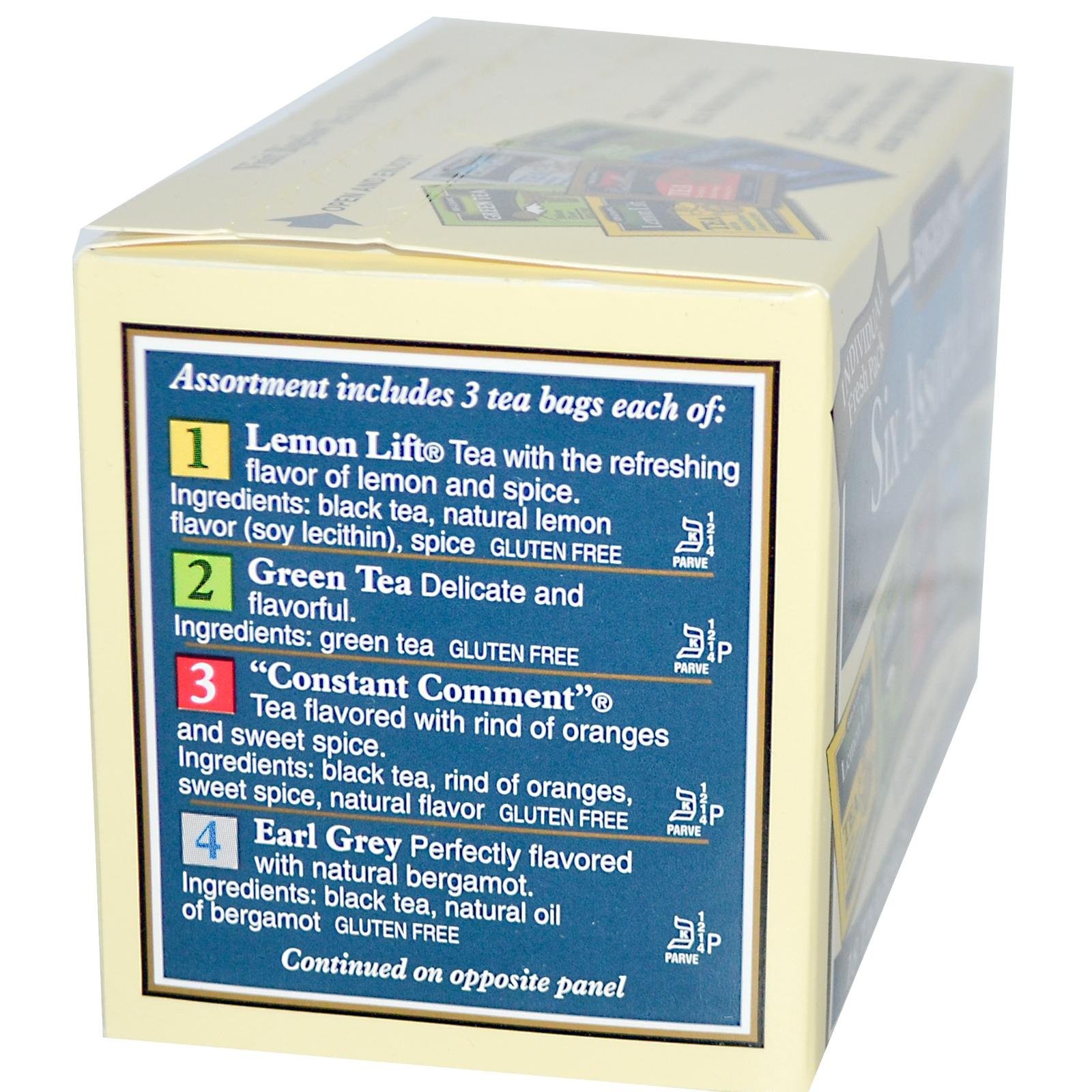 Six Assorted Tea Variety Pack 18 BagS