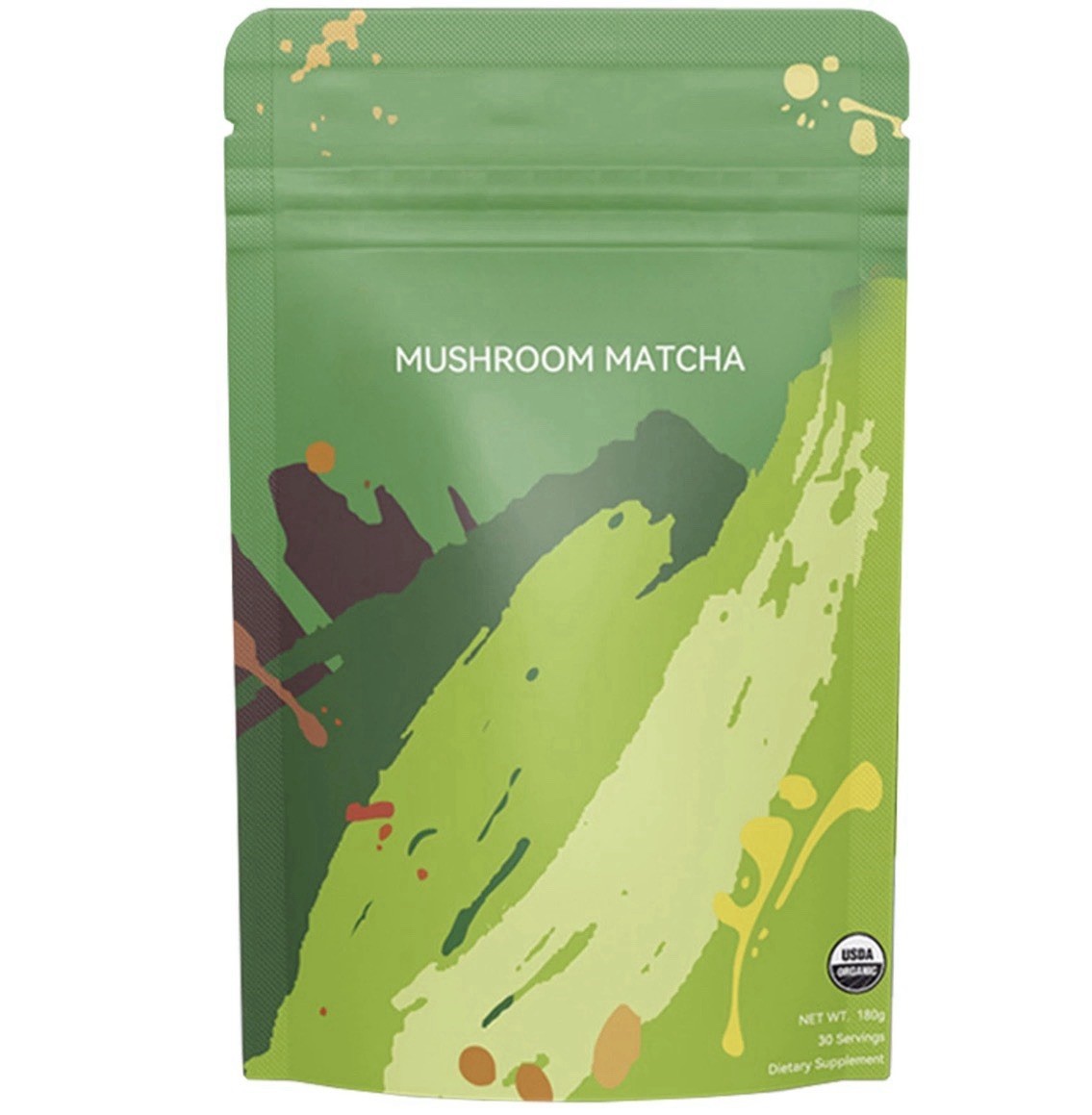 Organic Mushroom Matcha 30 Servings, 6.35 oz Bag Exp 04/2027