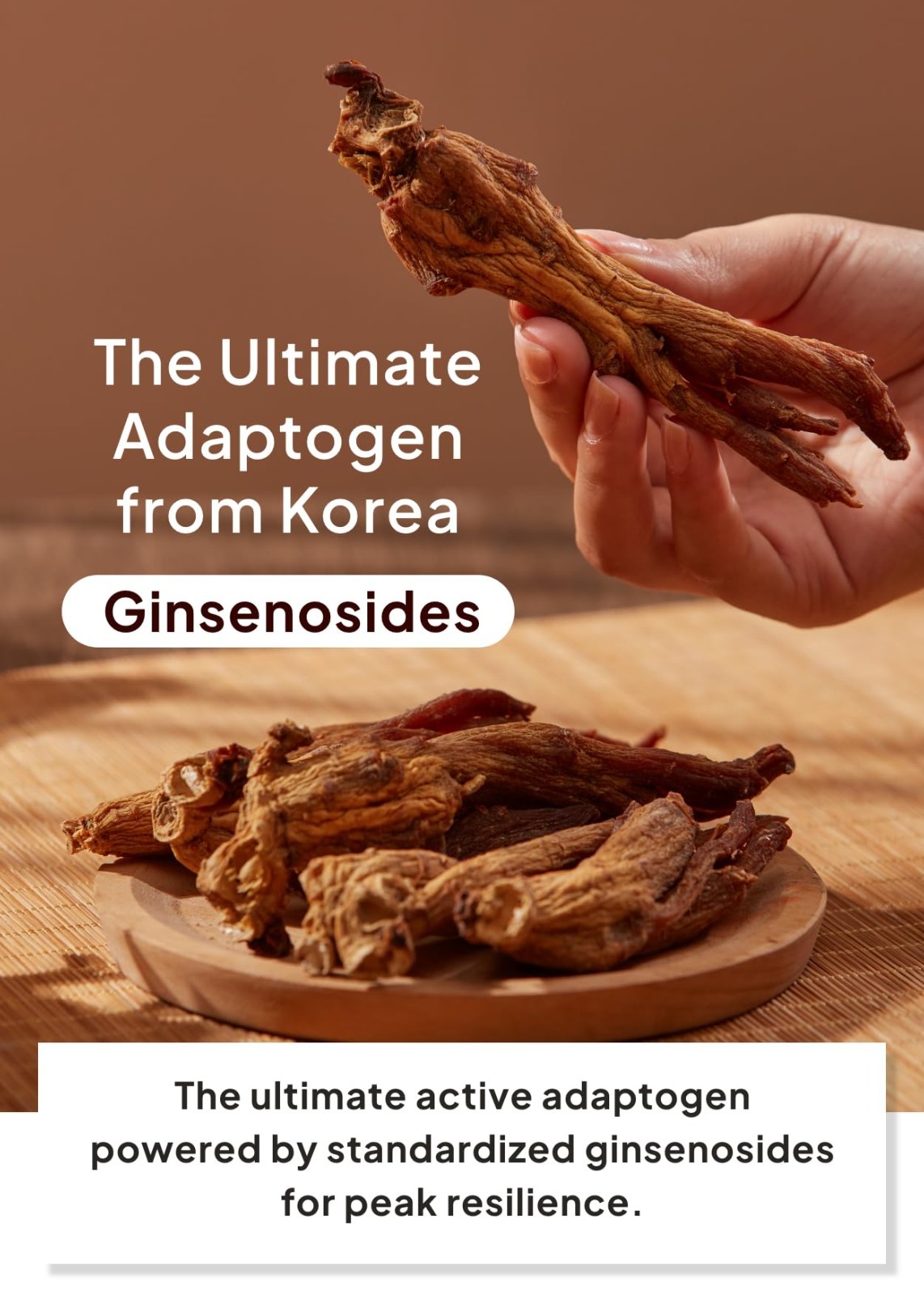 Premium Korean Red Ginseng Tea 300g – 9-Step Steamed Instant Granules, Caffeine-