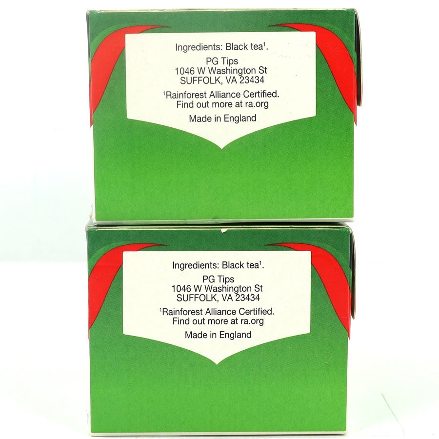 PG Tips Black Tea, Non-Pyramid Tea Bags, 40 Count, Best By: 11/2025, (2 Boxes)