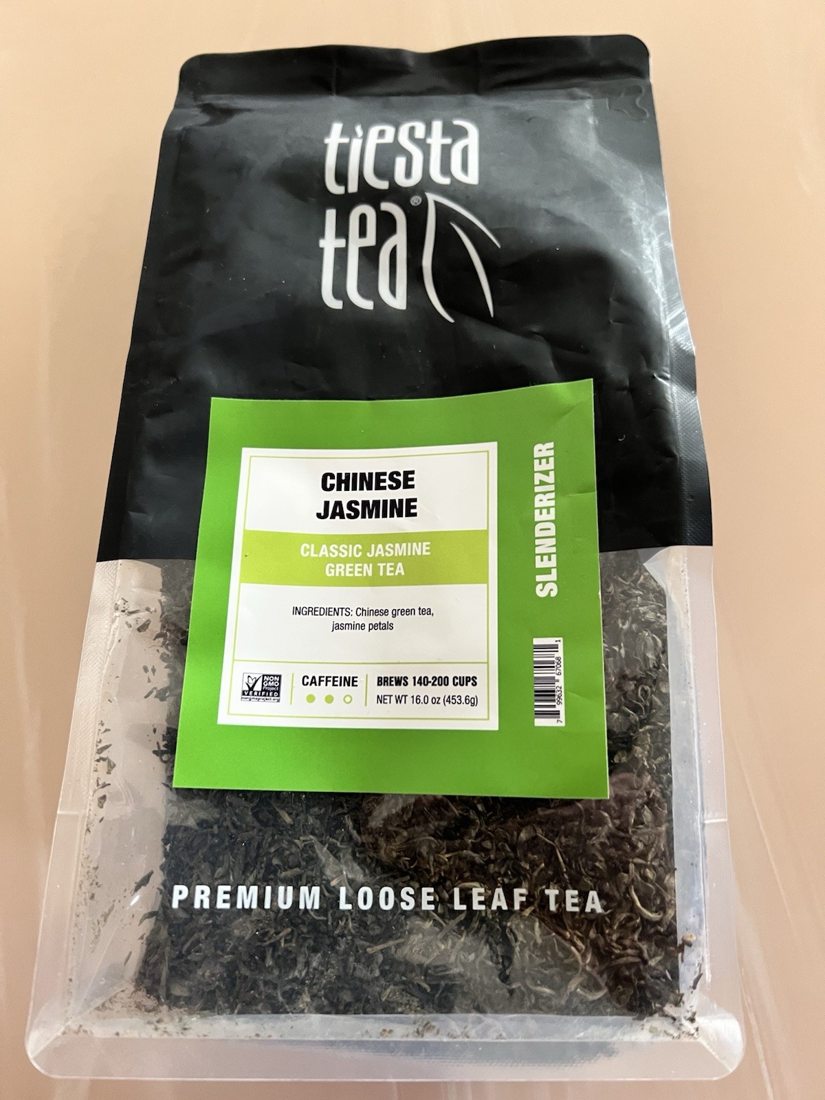 Tiesta Tea-Chinese Jasmine,Loose Leaf, Green Tea,Caffeinated,Brews Up to 200 cup