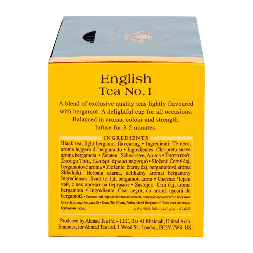 Ahmad English Tea No 1 20 Count Black Tea with Bergamot Flavor Great Taste A…