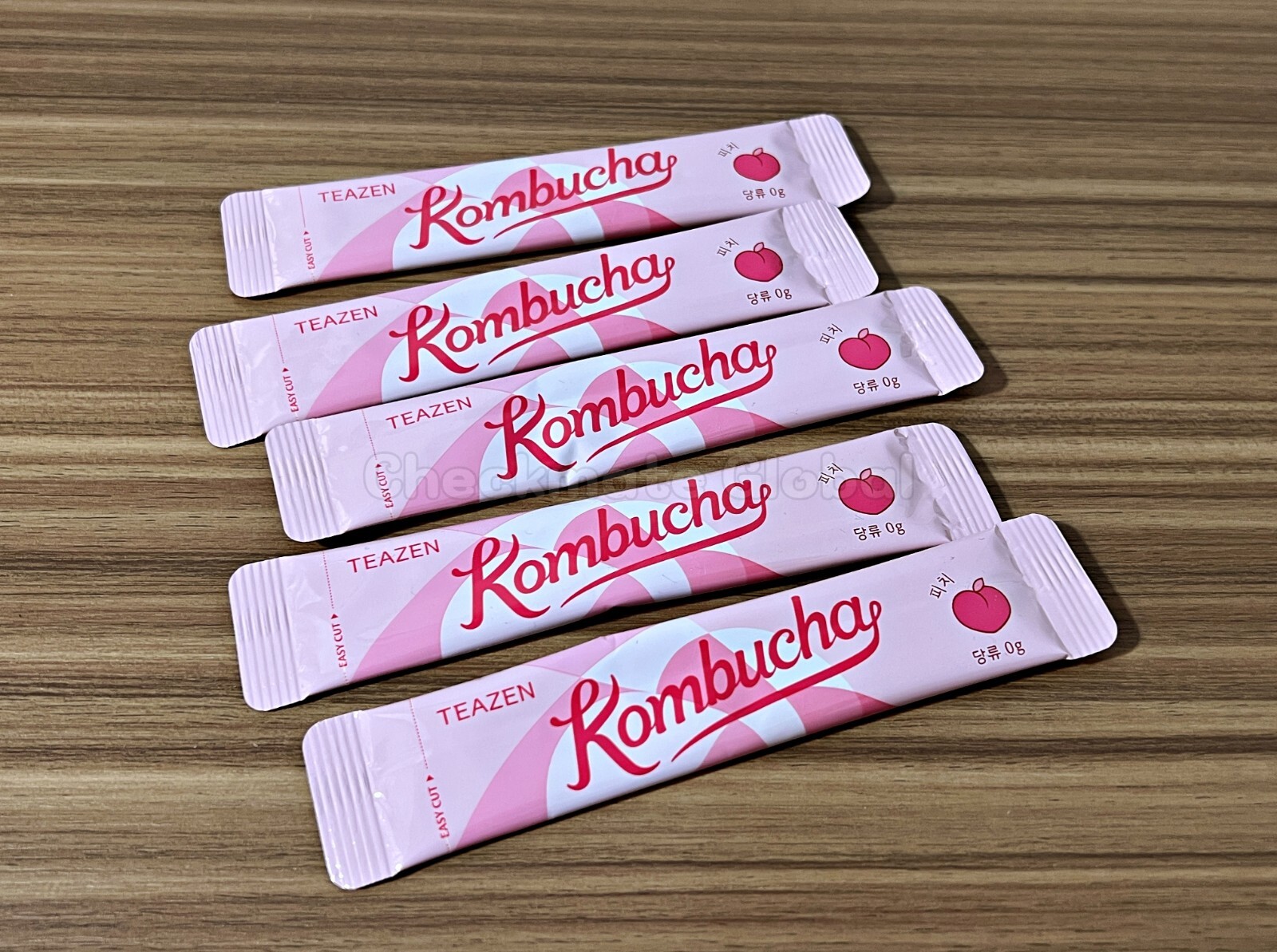 TEAZEN Kombucha Peach 30 Sticks | Sugar-Free Prebiotic