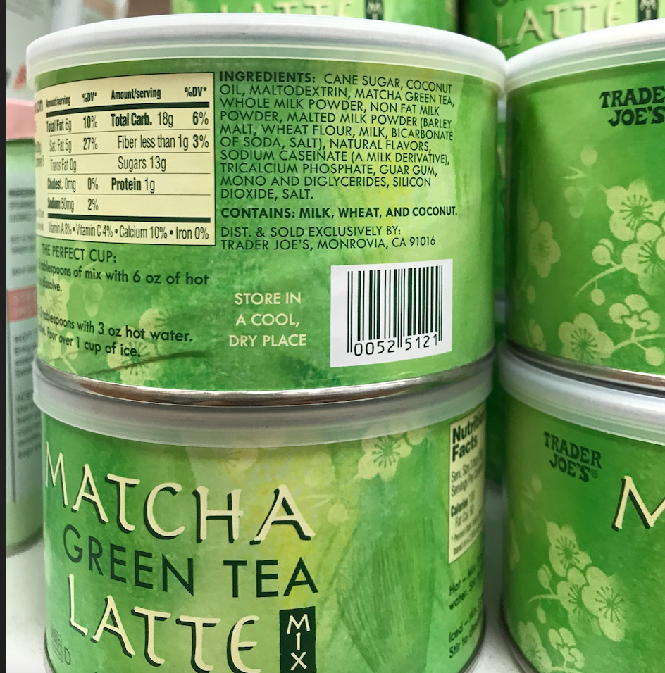 3 Pack Trader Joe’s Matcha Green Tea Latte Mix Kosher Joes 8oz each