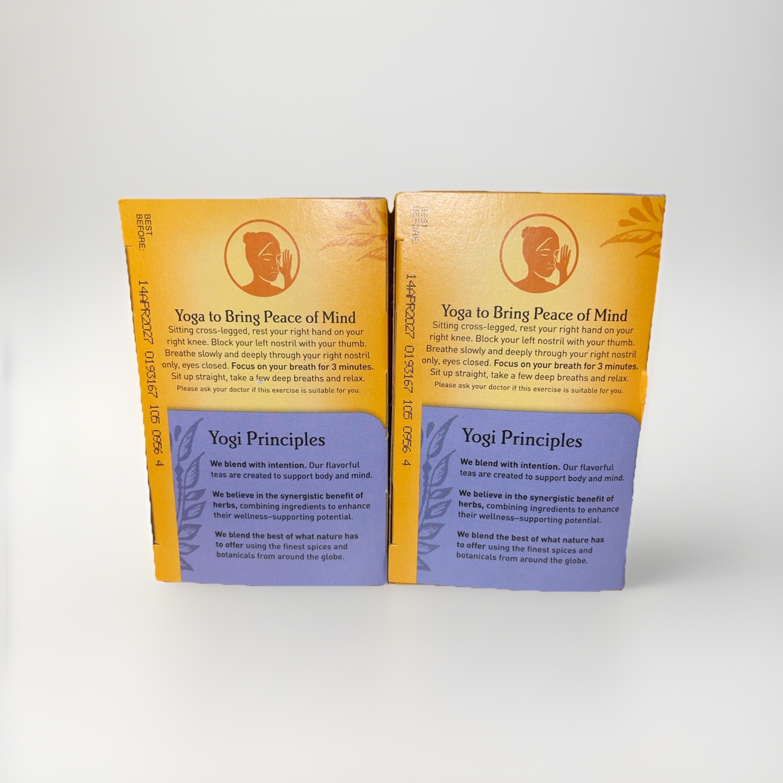 2 PACK Yogi Tea Herbal Stress Relief, Honey Lavender 16 Bags Per Box. Exp: 04/27