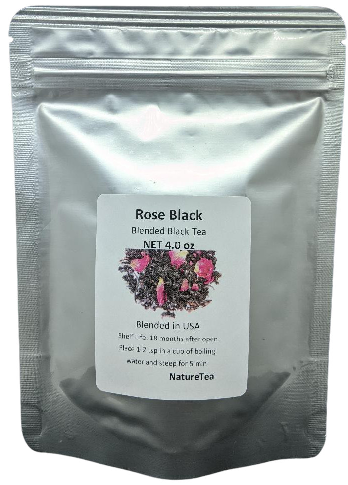 Rose Black Tea – Loose Black Tea Blend with Rose Petals from 100% Nature