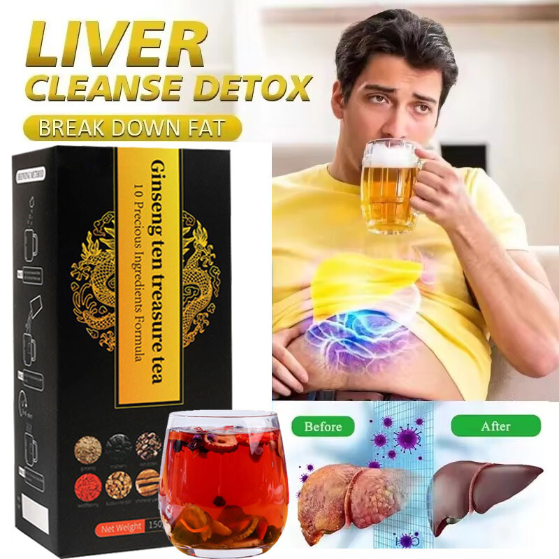 5Box Kidney Tea Formula Ginseng Ten Treasure Tea, Kidney Tea Chinese Herbal Tea