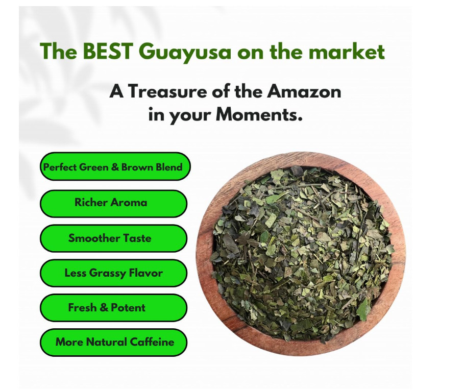Pacha Guayusa Tea 2LB Organic Loose Leaf 66mg Caffeine Yerba Mate Alt