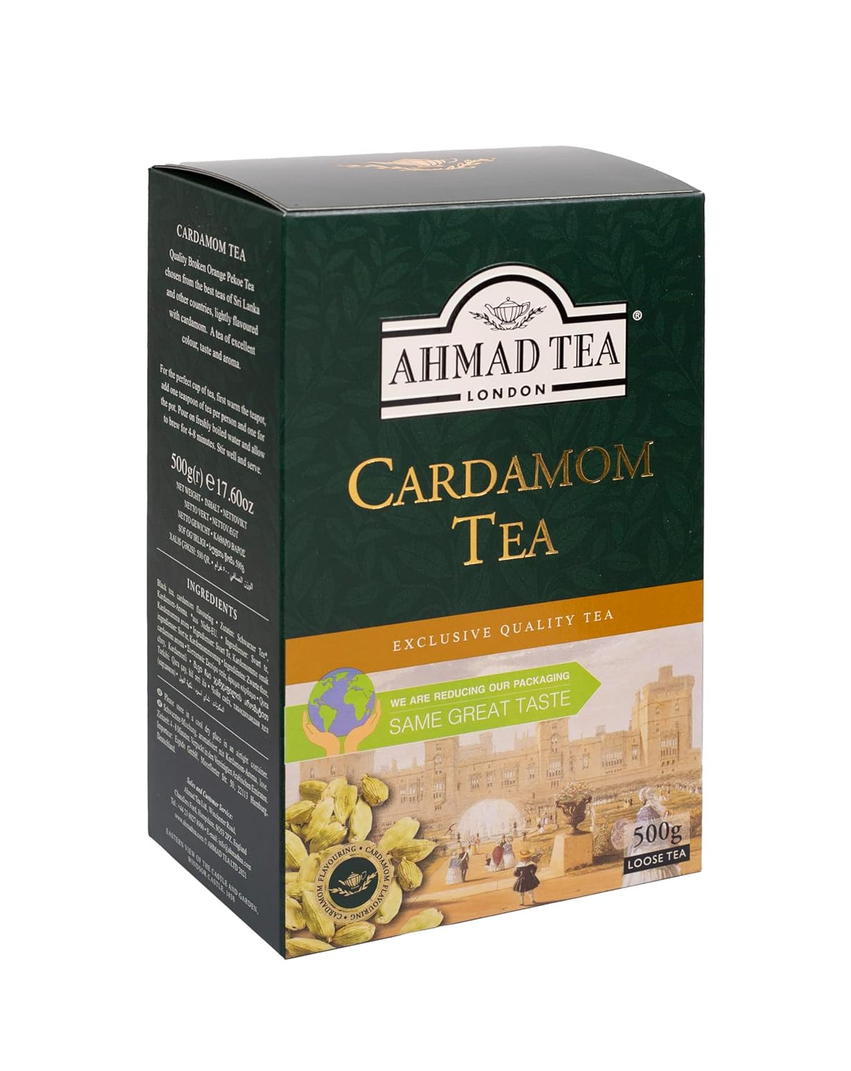 Black Tea, Cardamom Loose Leaf, 454G – Caffeinated & Sugar-Free