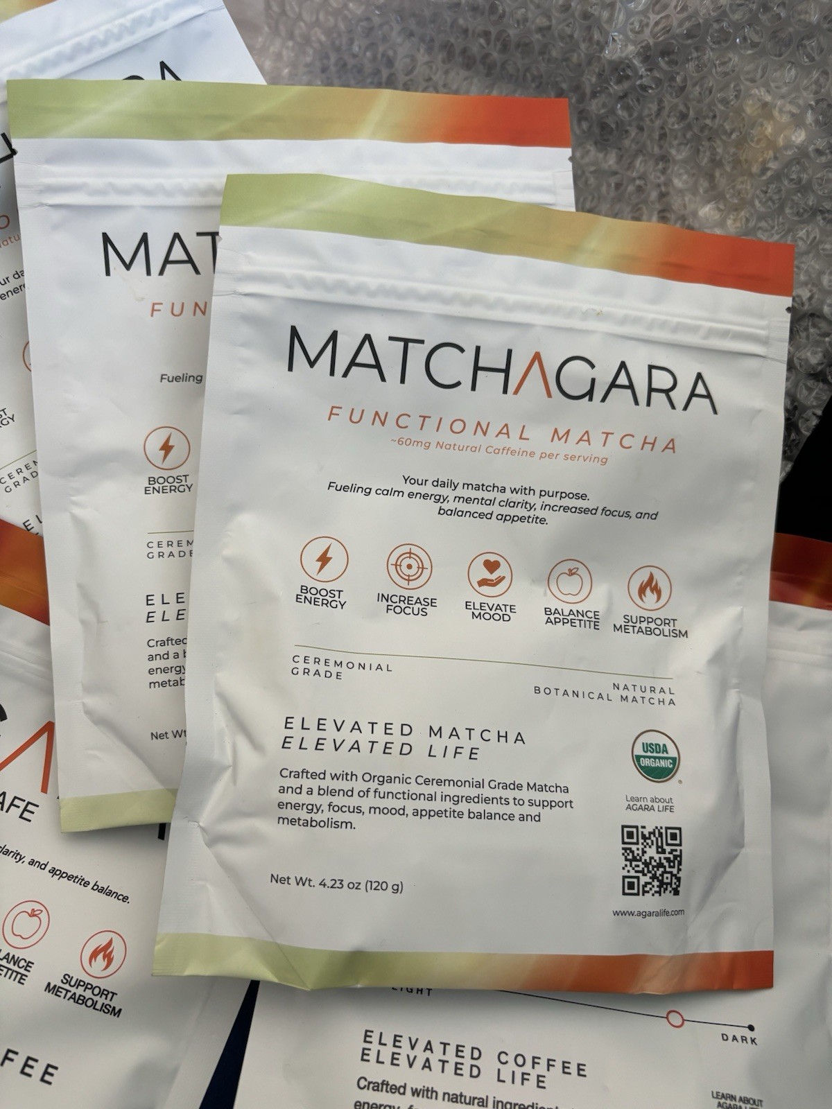 Matchagara Functional Matcha Powder Tea, USDA Organic, 120 g