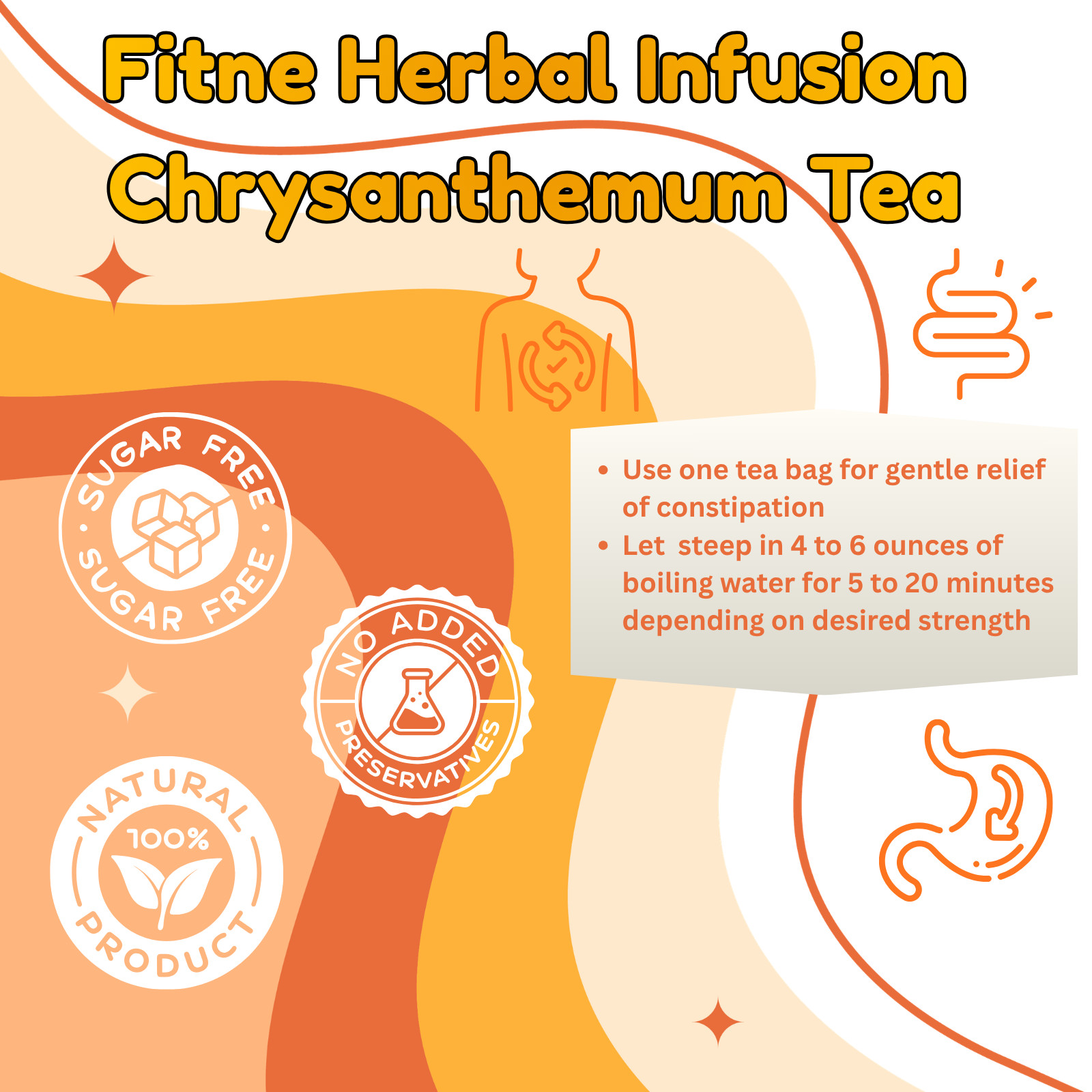 2 x 30 Tea Bags FITNE Herbal Chrysanthemum Night Time Cleanse