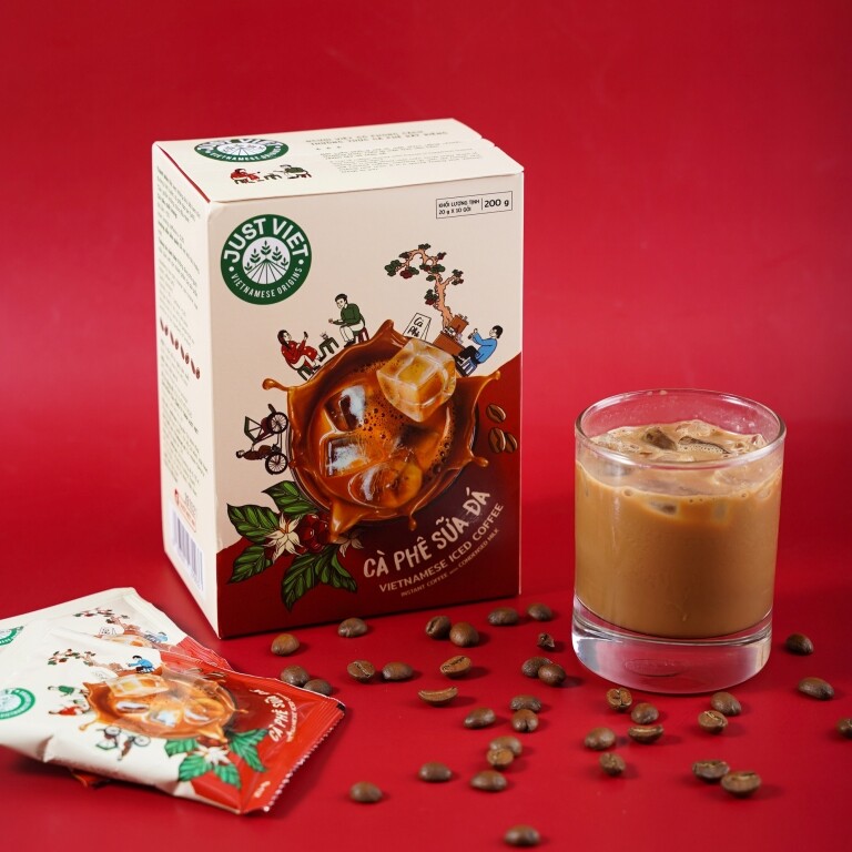 Vietnamese Coconut & Durian Cappuccino JustViet Coffee 170 & 200 Grams VietsWay