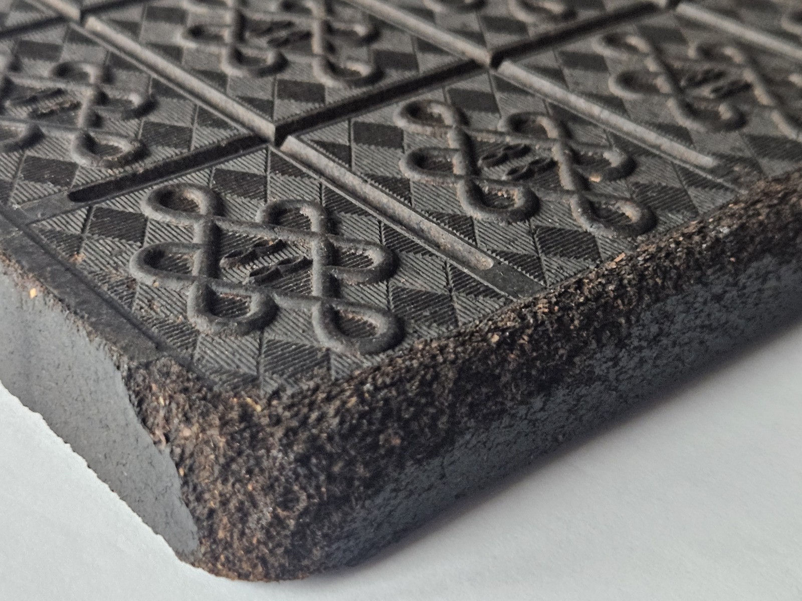 Black Tea Brick Vintage Antique Asian Currency China Chinese Wall Decor
