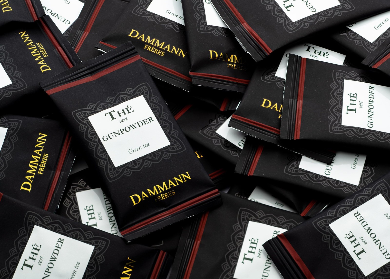 Dammann Freres Satchets, Gunpowder Green Tea Bags, Premium Gourmet French Tea…